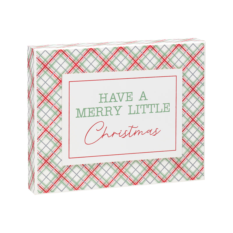 FR-3115 - Merry Little Plaid 3D Box Sign