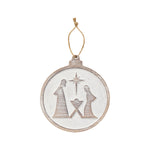 Nativity Carved Ornie 