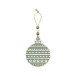 FR-3245 - Green Pattern Bulb Ornie