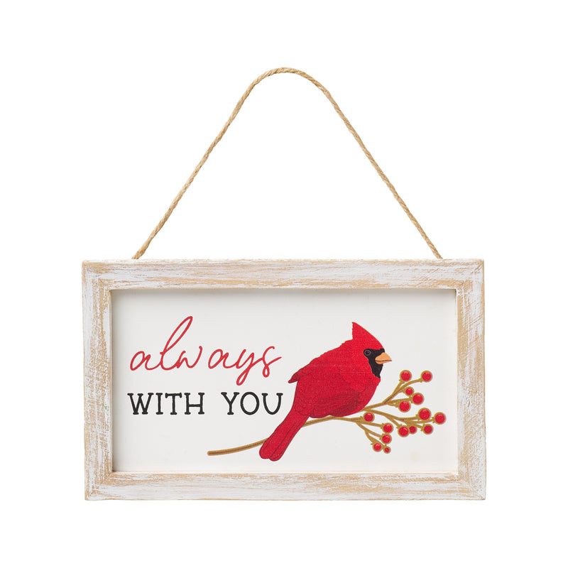 FR-3280 - With You Cardinal Framed Ornie