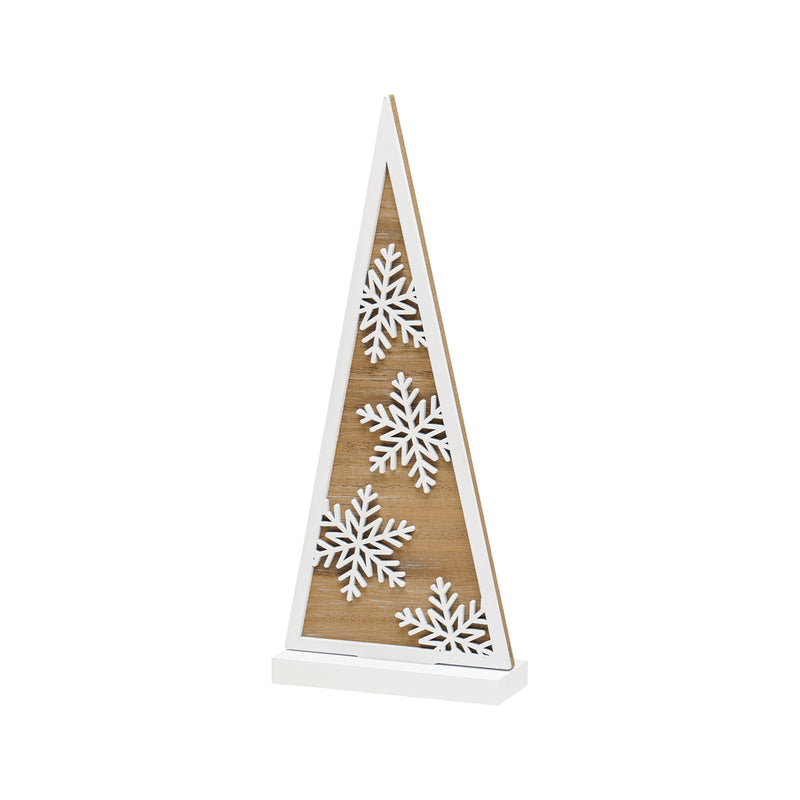 FR-3534 - Wood Snowflake Laser Tree