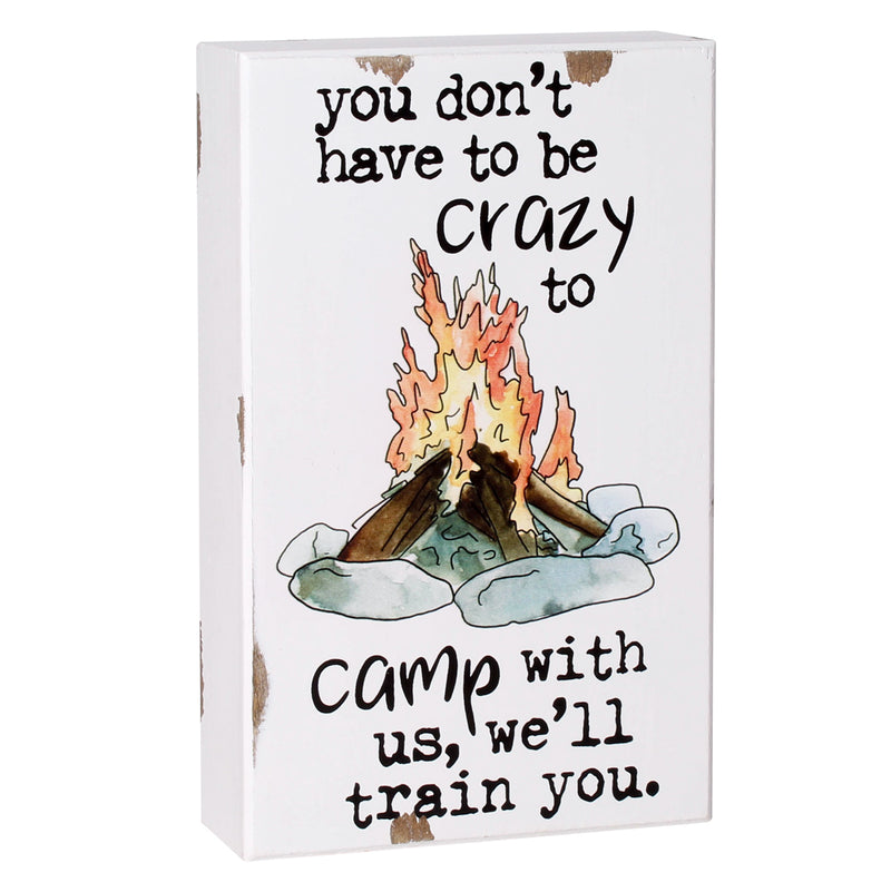 PS-7784 - *Crazy to Camp Box Sign
