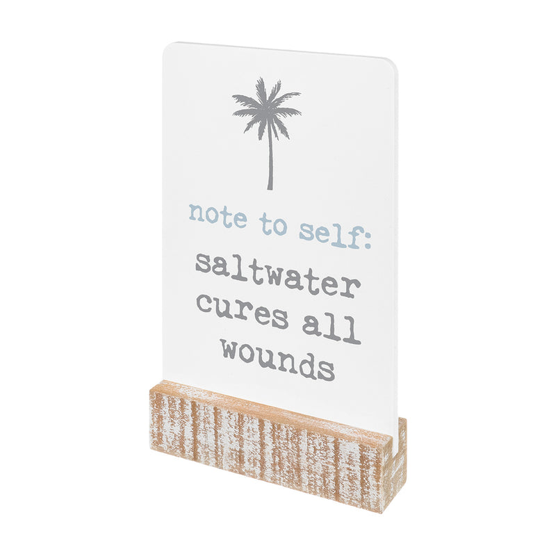 PS-7870 - Saltwater Cures Tabletop Sign