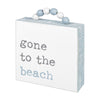 PS-7884 - To The Beach Box Sign w/ Beads