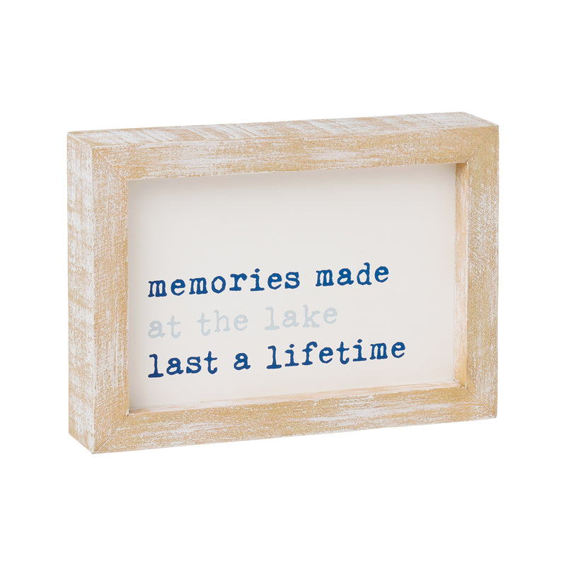 PS-8065 - *Memories Lake Framed Sign