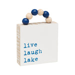 PS-8073 - *Live Lake Box Sign w/ Beads