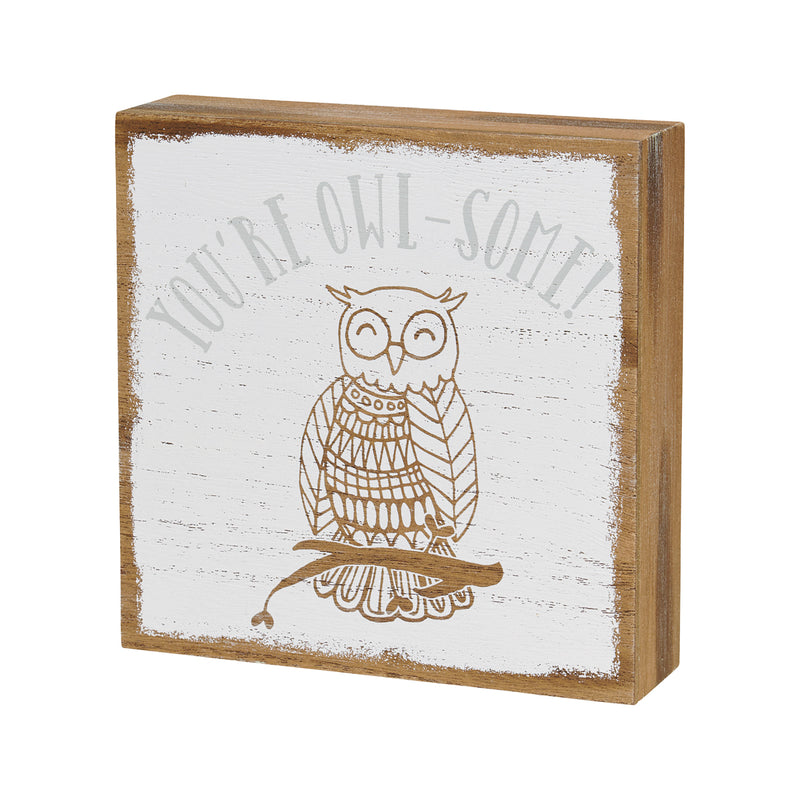 PS-8108 - Owl-Some Box Sign