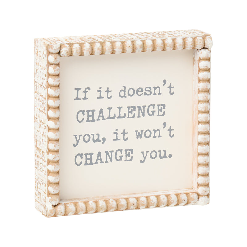 PS-8159 - Challenge Beaded Box Sign