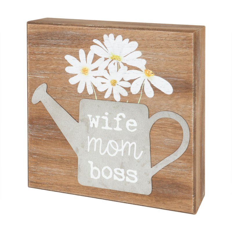 SW-1447 - Wife Mom Boss Box Sign