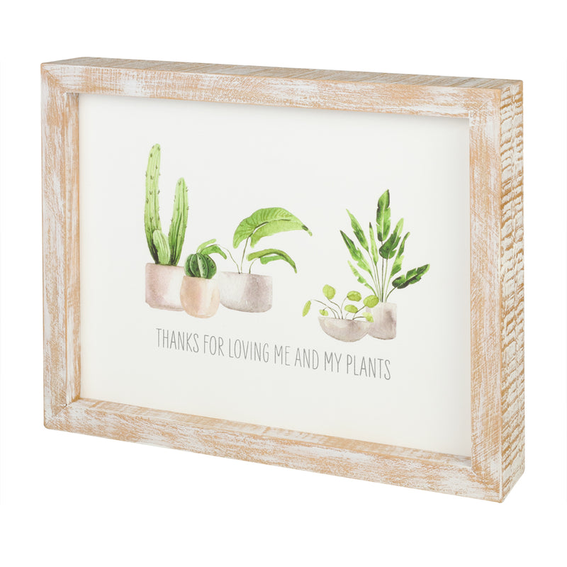 SW-1479 - Me and My Plants Framed Sign
