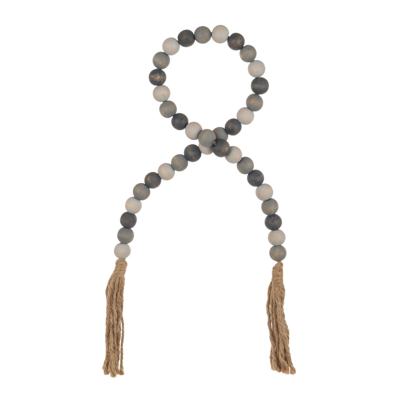 SW-1785 - Washed Gray Beaded Tassel