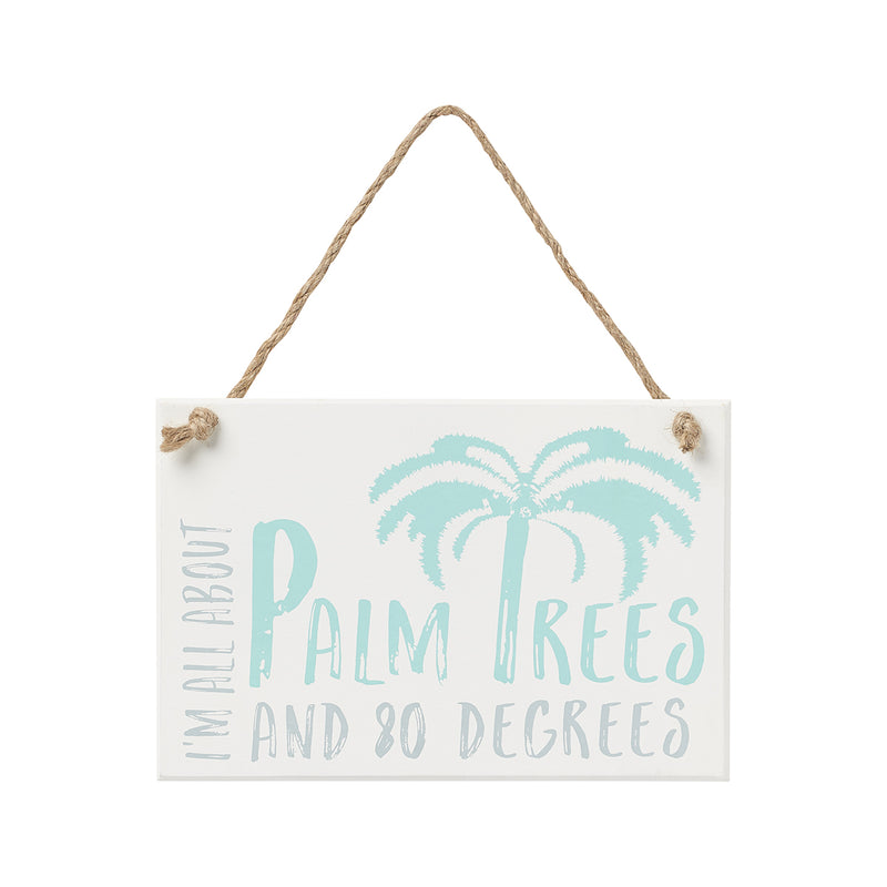 Palm Trees Hanging Sign