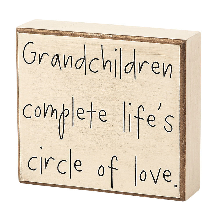 Grandchildren Complete Box Sign