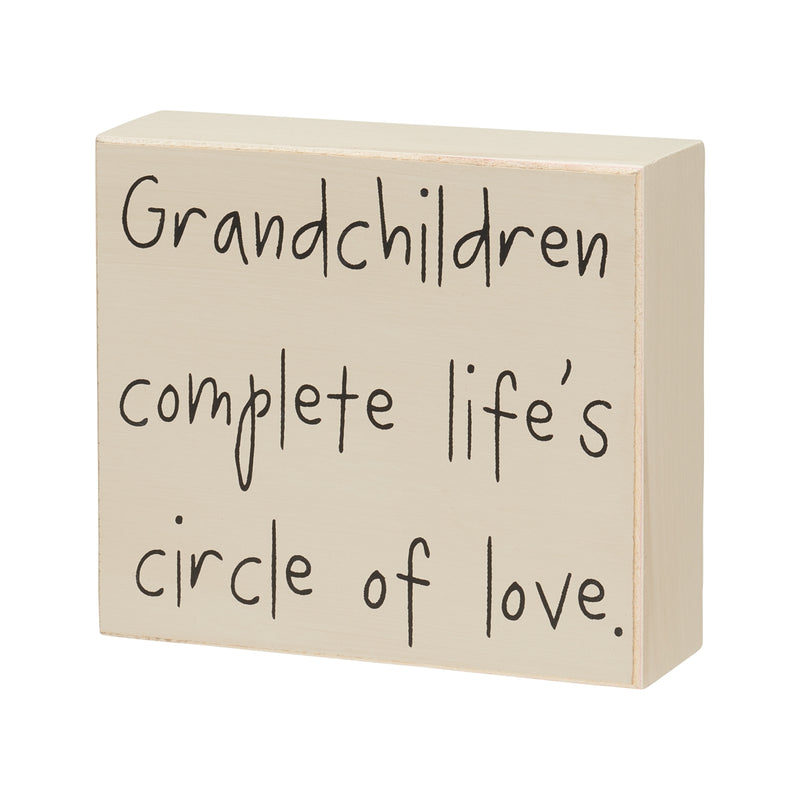 Grandchildren Complete Box Sign