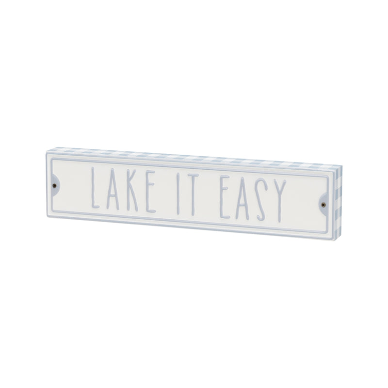 Lake Easy Street Block Sign