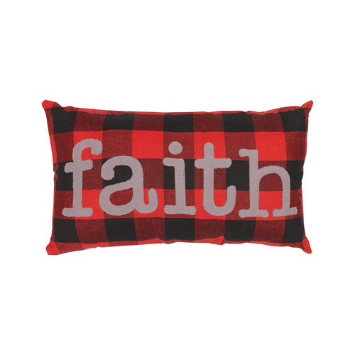 Faith RB Check Pillow