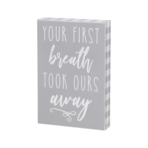 First Breath Box Sign