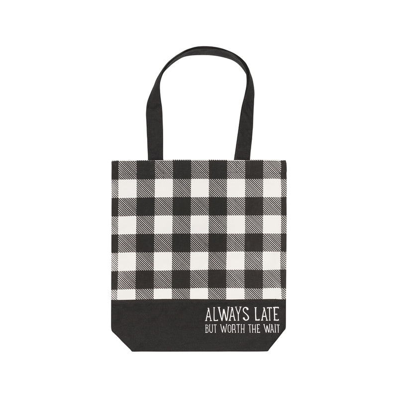 Always Late Canvas Tote